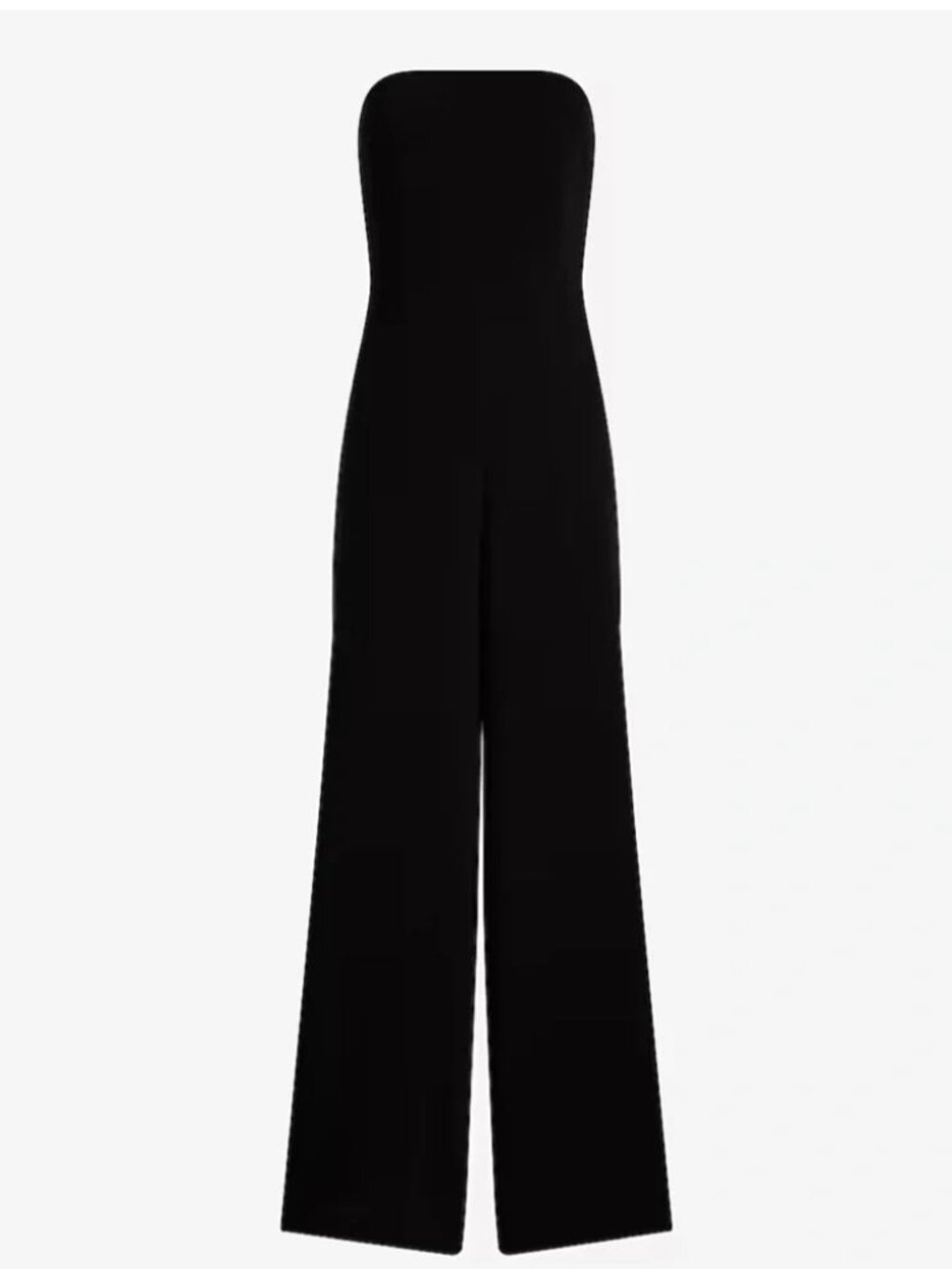 Strapless Ruched Wide Leg Jumpsuit, Black - WORN ONCE